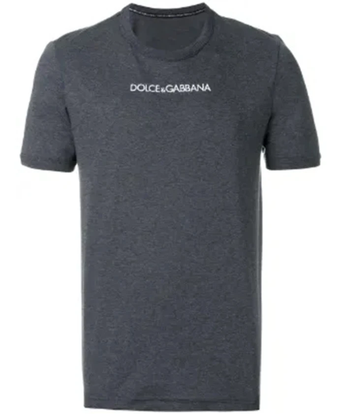 

Повседневная хлопковая футболка Dolce & Gabbana, серый