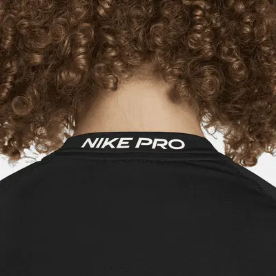 Топ Nike Pro, черный/белый — фото 4