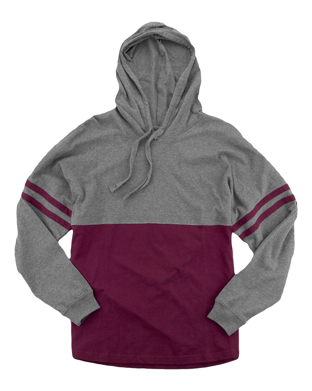 

Женская кофта с капюшоном и помпоном Boxercraft, цвет granite/ maroon