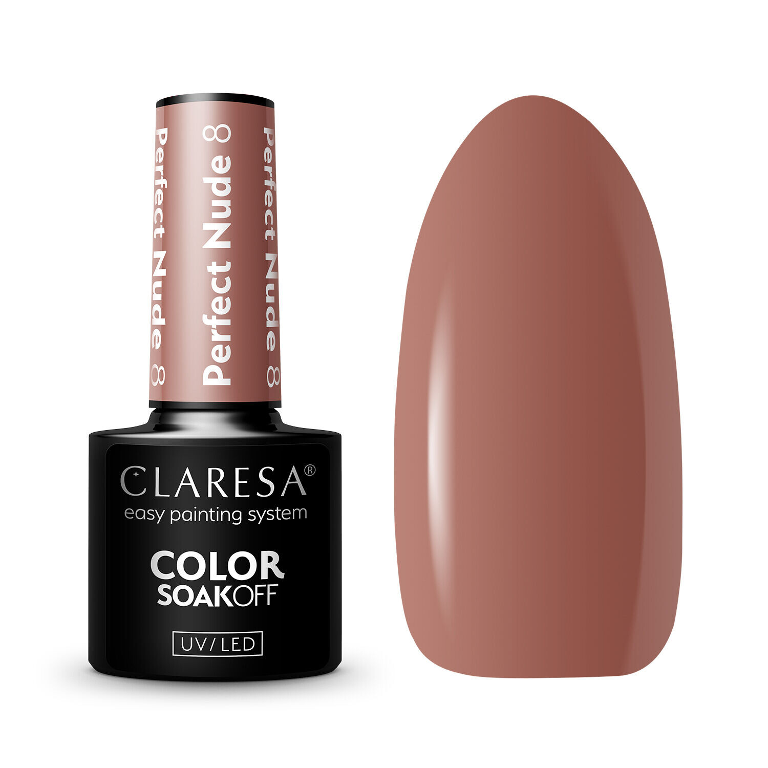 

Гибридный лак для ногтей 8 Claresa Perfect Nude, 5 гр