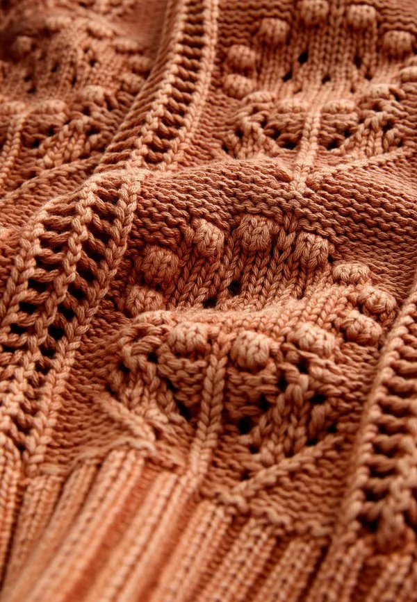 Джемпер стандартного кроя с цветочным узором Next, Coral Pink Washed — фото 4