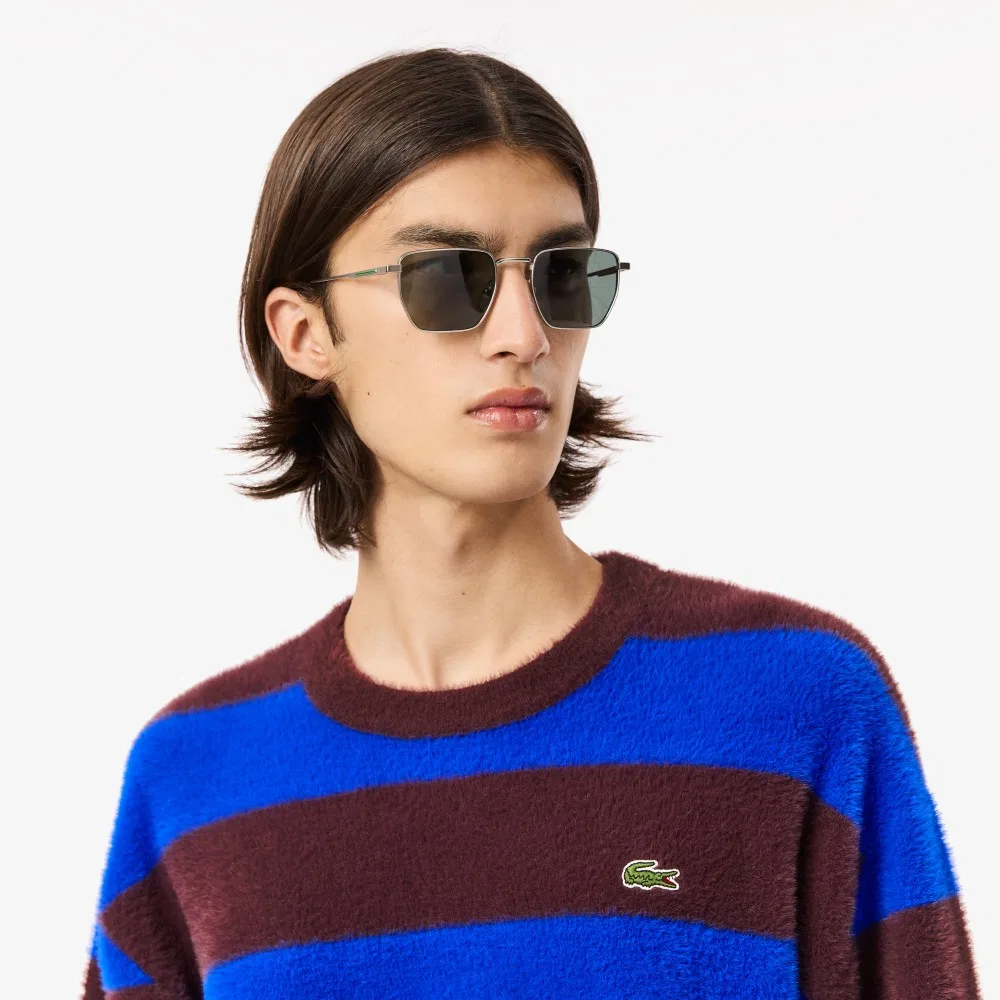 Мужской двухсторонний полосатый пуловер от Lacoste — фото 2