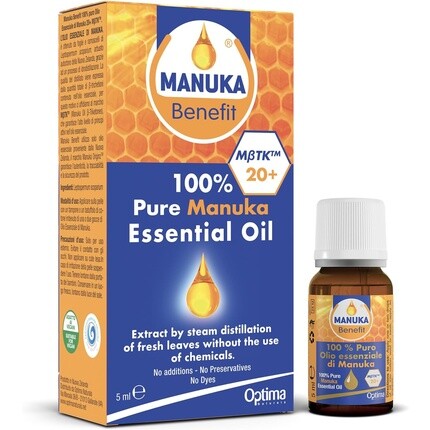 

Optima Naturals Manuka Oil 100% натуральное органическое веганское эфирное масло без жестокости 5 мл BeneFit
