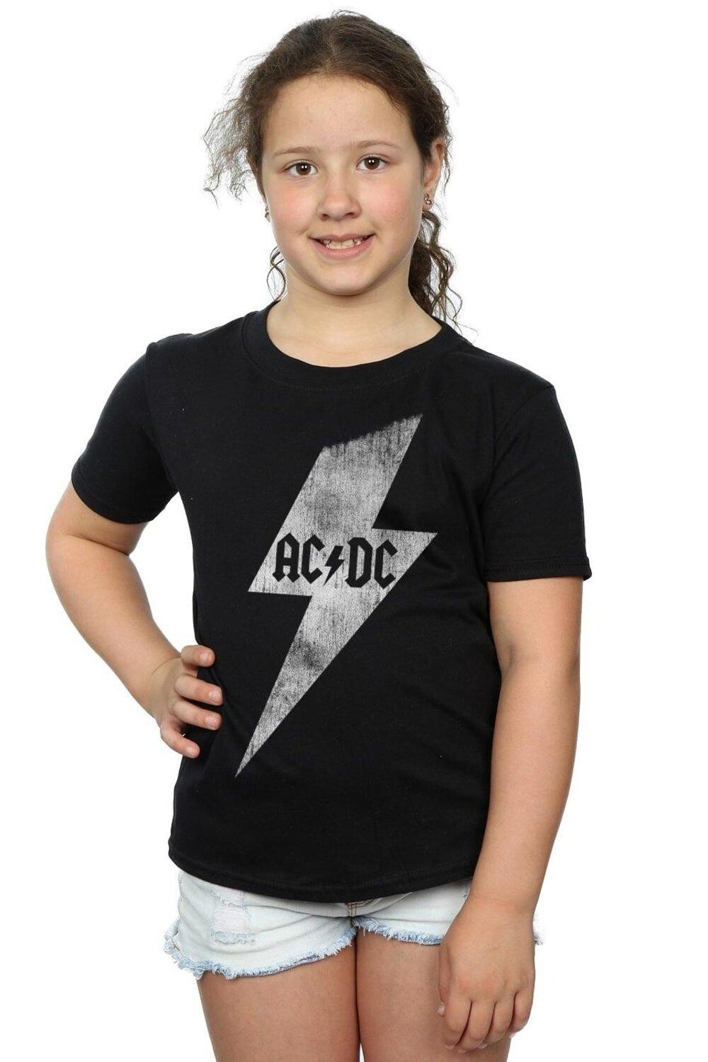 

Хлопковая футболка с молнией AC/DC, черный