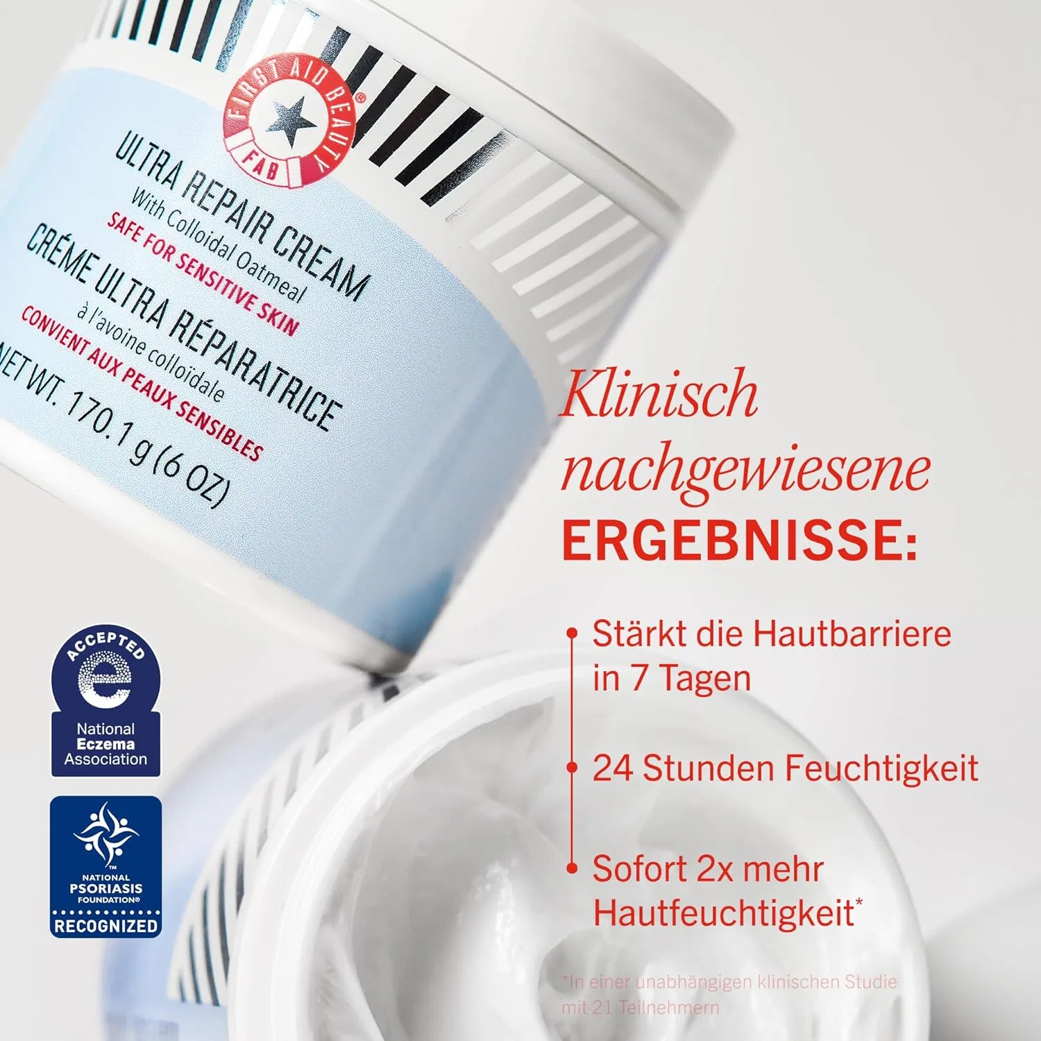 Набор увлажняющего крема First Aid Beauty Ultra Repair Cream Intense Hydration First Aid Beauty, 170.1 G + Bonus (2 Pieces) — фото 3