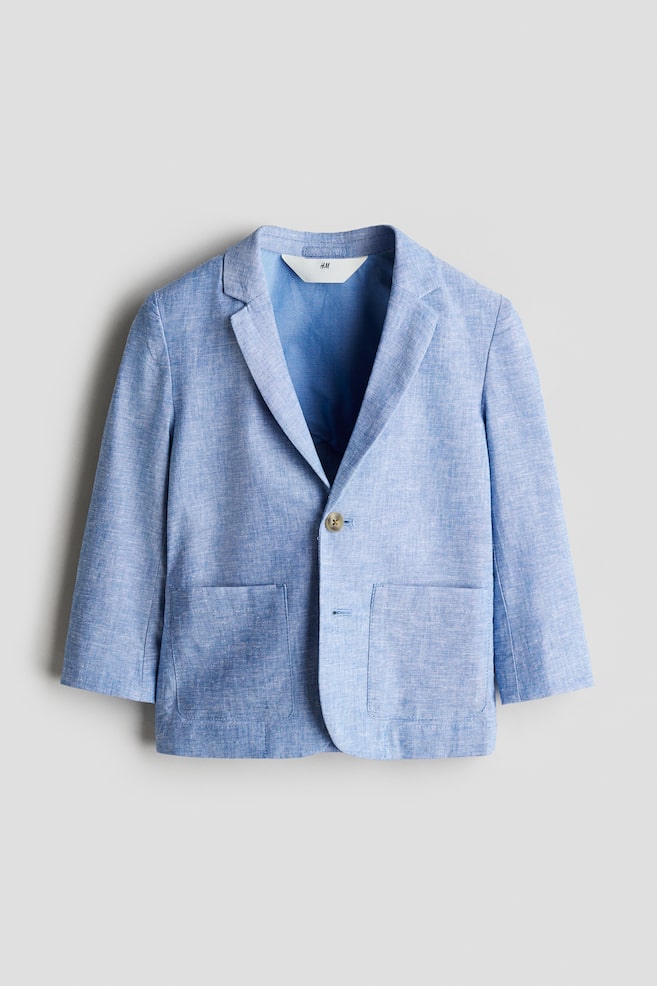 

Пиджак из смеси льна H&M, синий