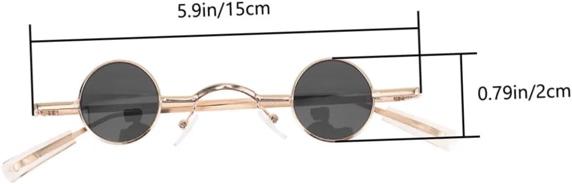 

KESYOO 2 пары ретро-солнцезащитных очков круглой формы для женщин и мужчин. Легкие очки для активного отдыха на природе. Уникальный винтажный стиль, Golden