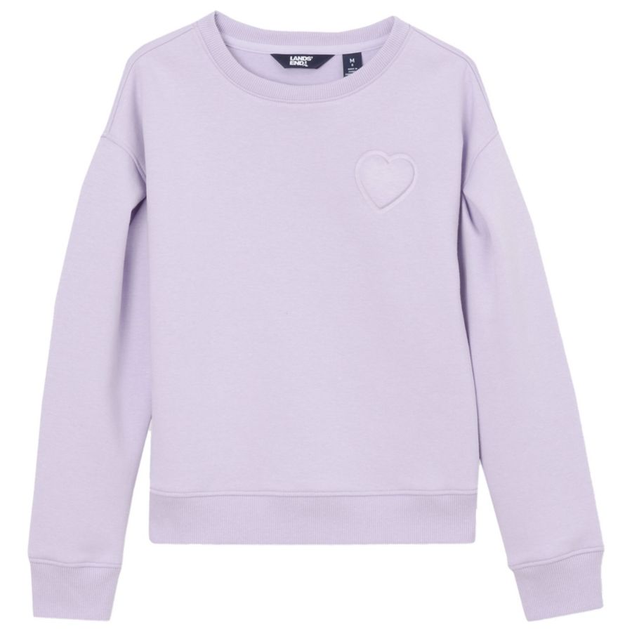

Детская вязаная толстовка с круглым вырезом Lands' End, Pastel lilac