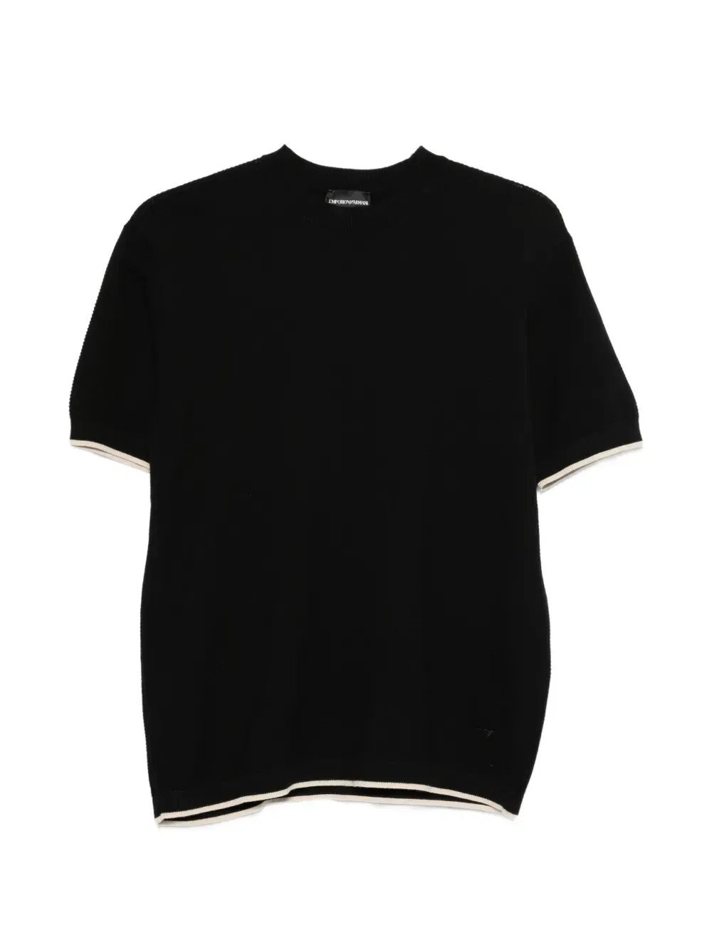 Футболка в полоску Emporio Armani, черный