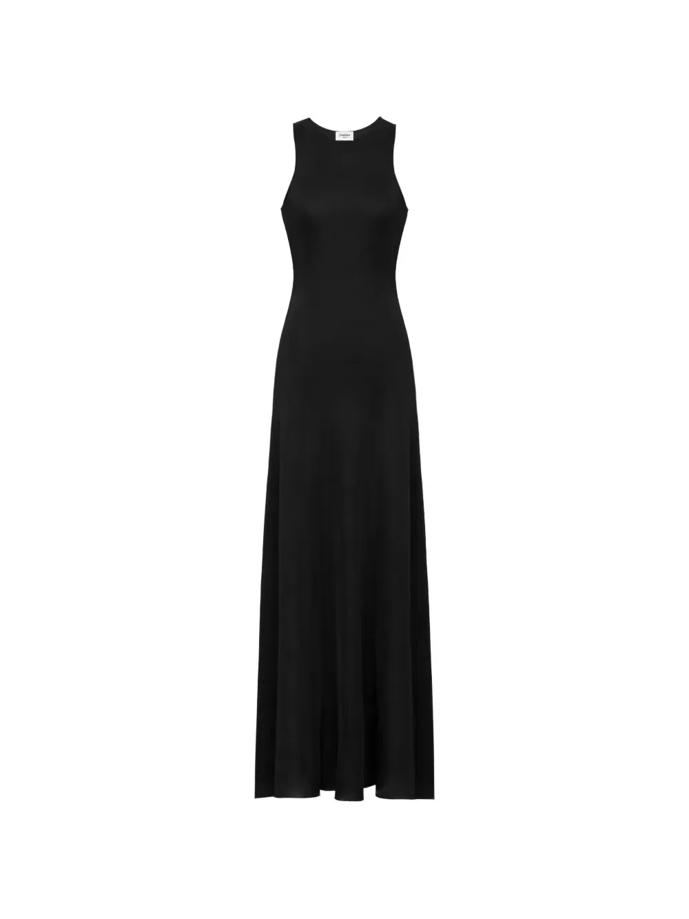 Вязаное платье-майка Saint Laurent, черный