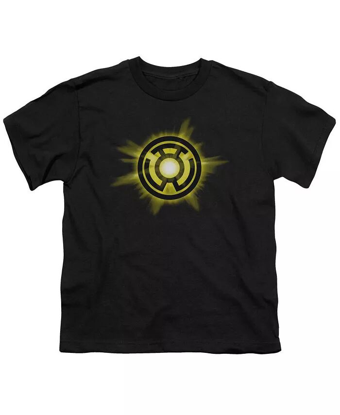 

Футболка с коротким рукавом Yellow Glow для мальчиков Green Lantern, черный