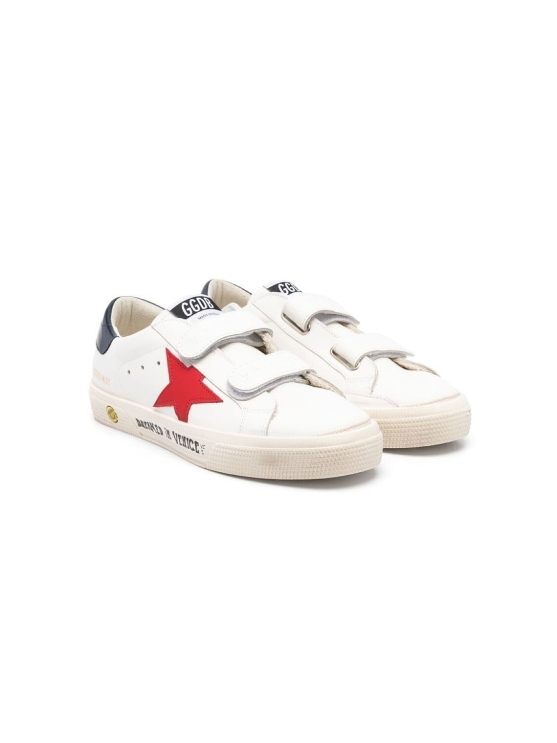 

Golden Goose Kids кроссовки на липучках, белый