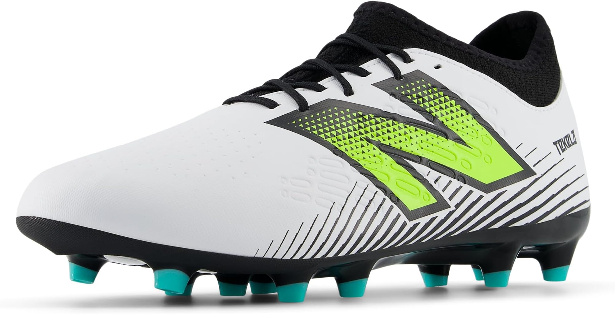 Кроссовки New Balance Tekela Magique FG V4+ Soccer Cleats, цвет White/Hi-Lite