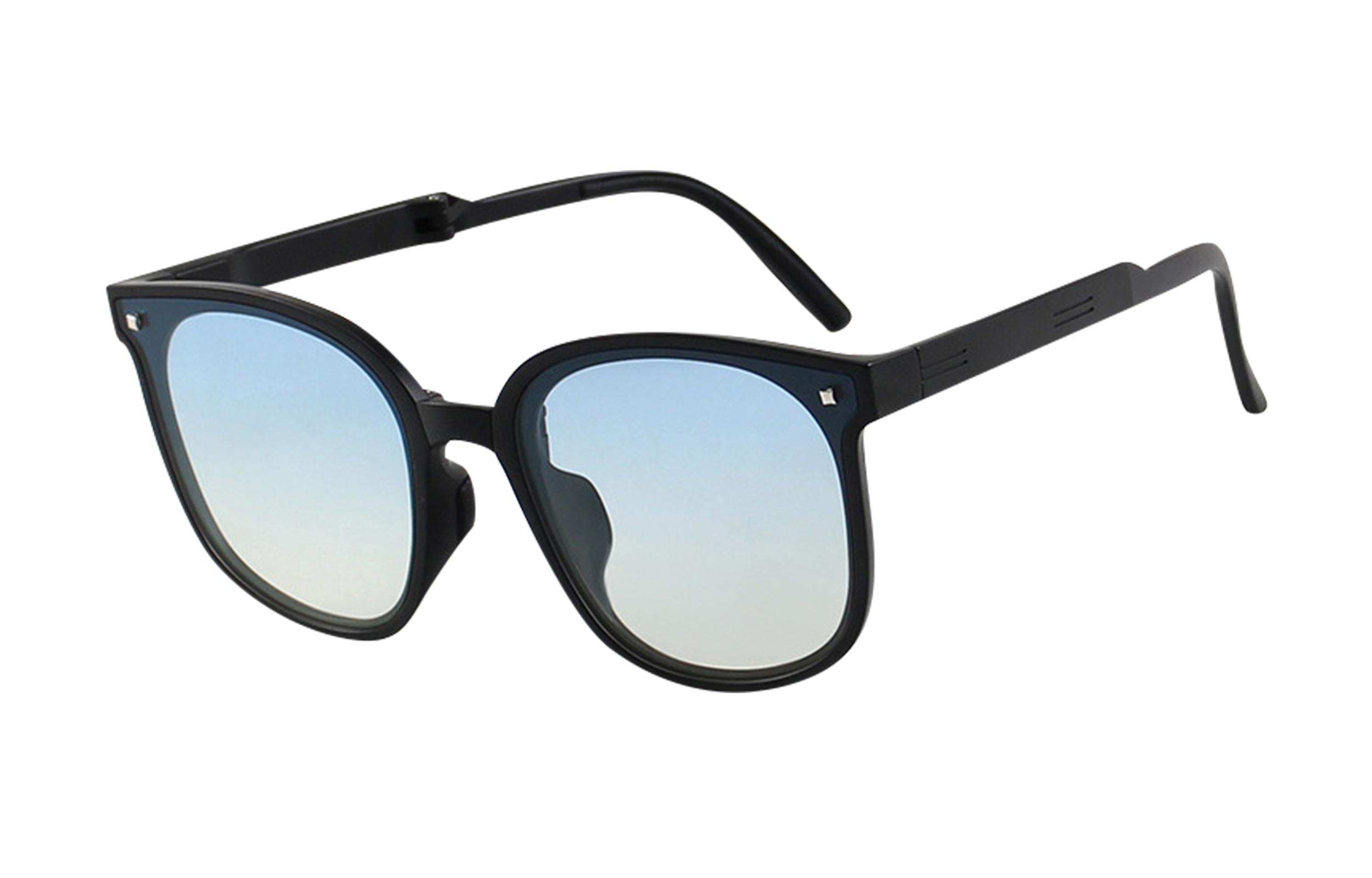 

Солнцезащитные очки неправильной формы унисекс CMFY, Black Frame with Gray Lens