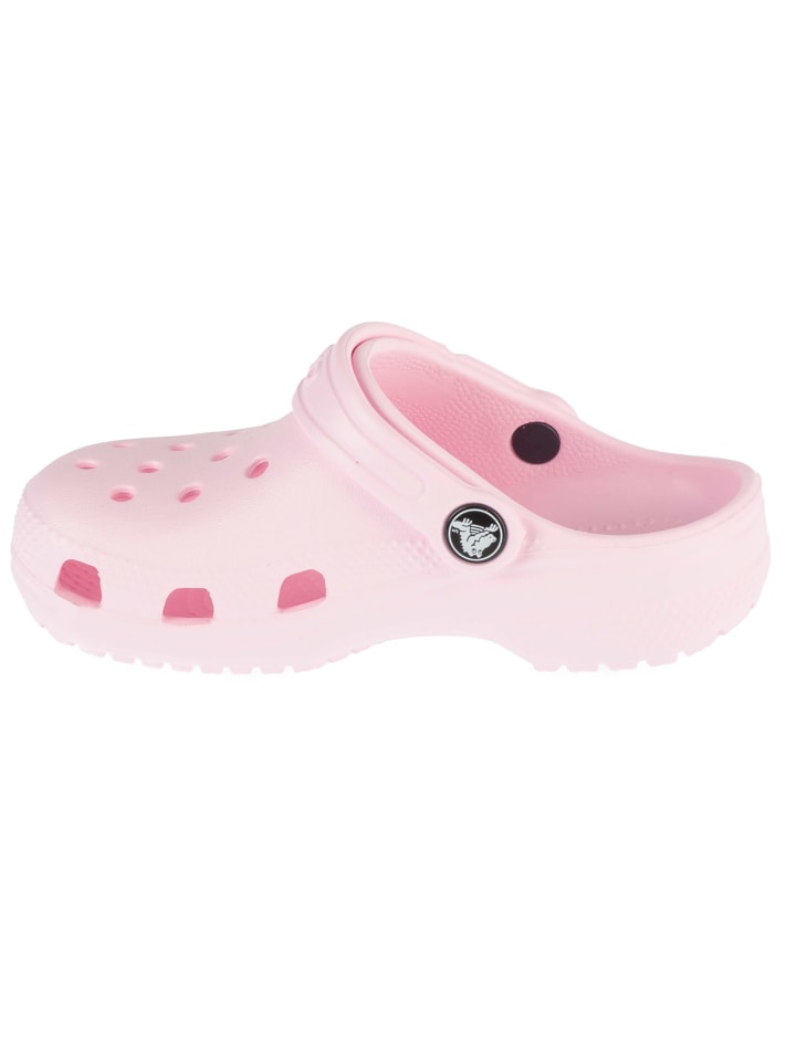 Детские классические сабо Crocs розового цвета — фото 2