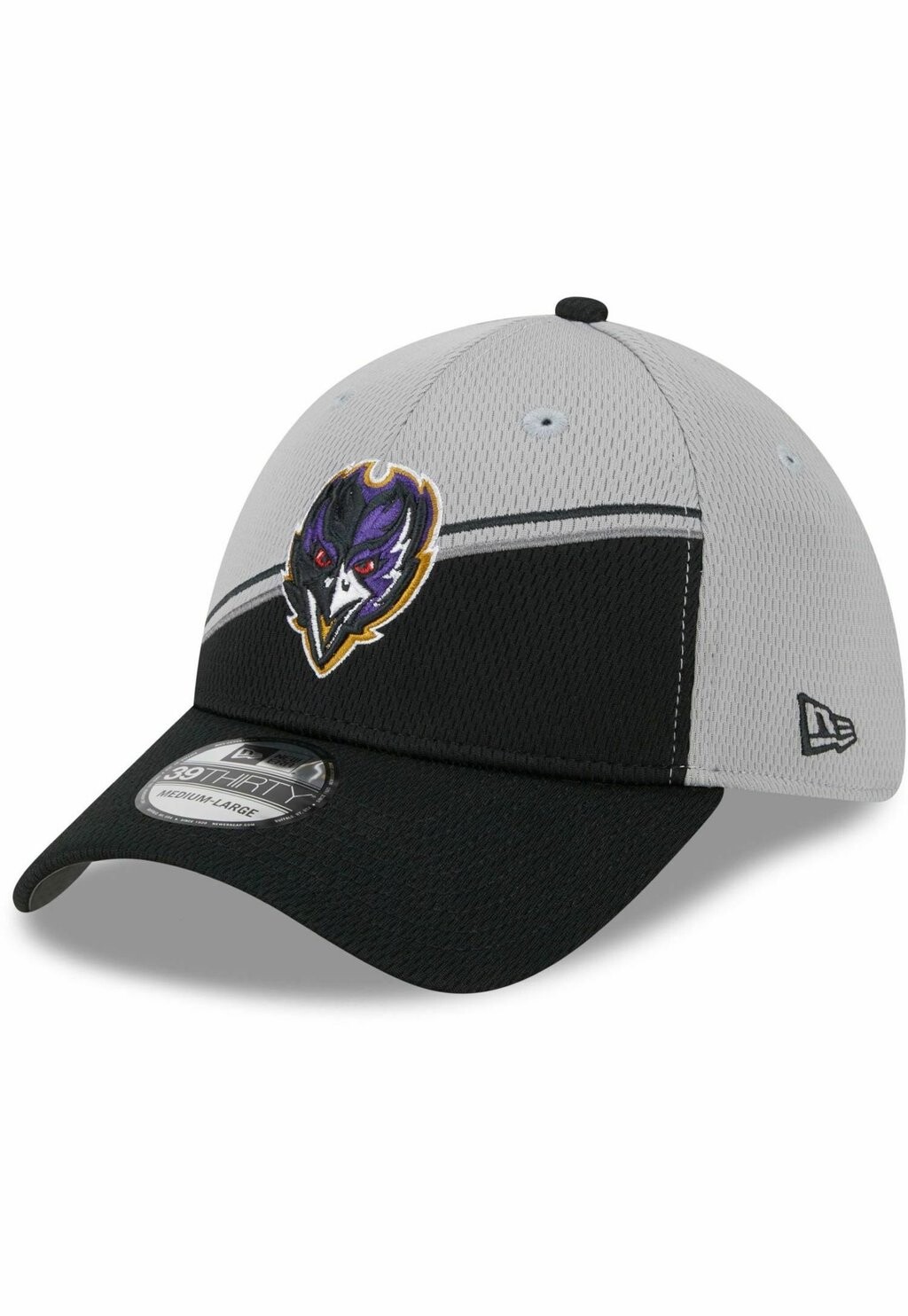 

Бейсболка 39THIRTY SIDELINE 2023 BALTIMORE RAVENS New Era, серый