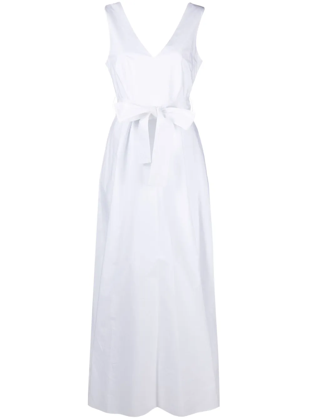 

Расклешенное платье макси с V-образным вырезом P.A.R.O.S.H., белый