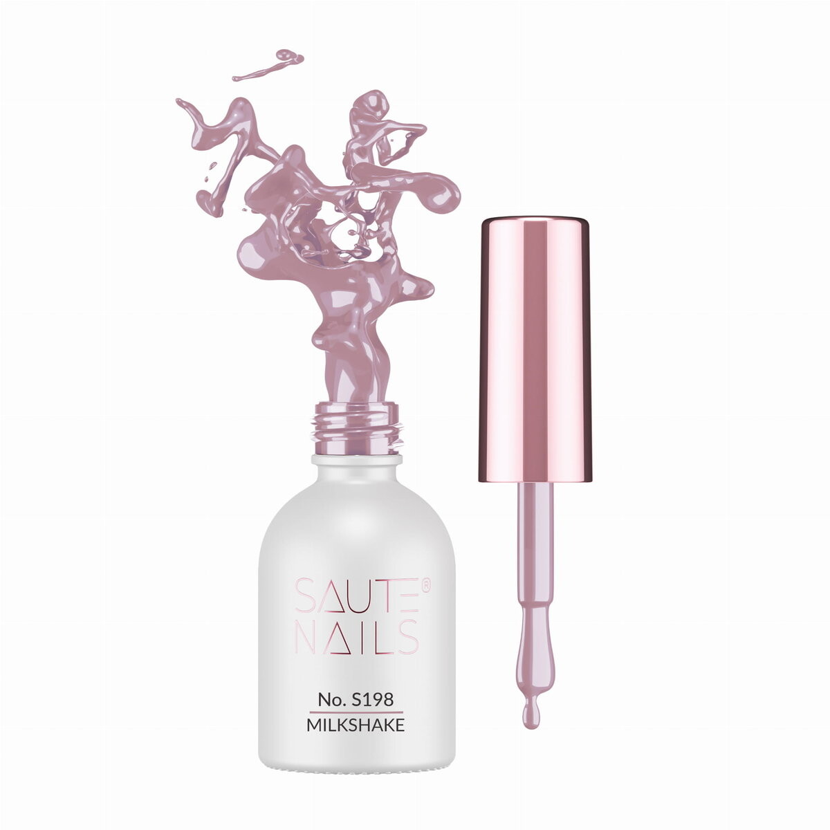 

Гибридный лак для ногтей SAUTE NAILS S198 MILKSHAKE - 8 мл