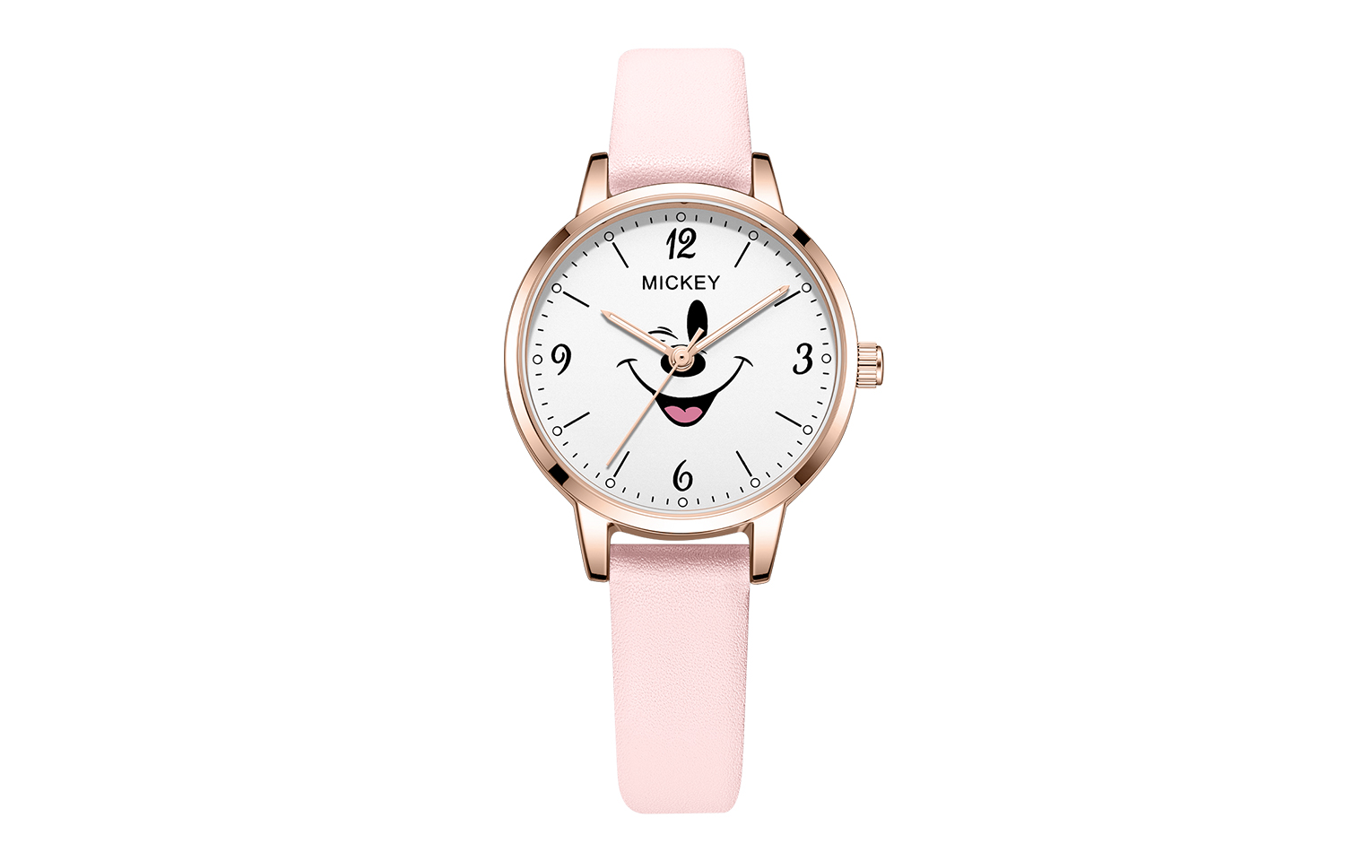 

Disney Часы Quartz Movement Leather Strap Watch Unisex White Dial