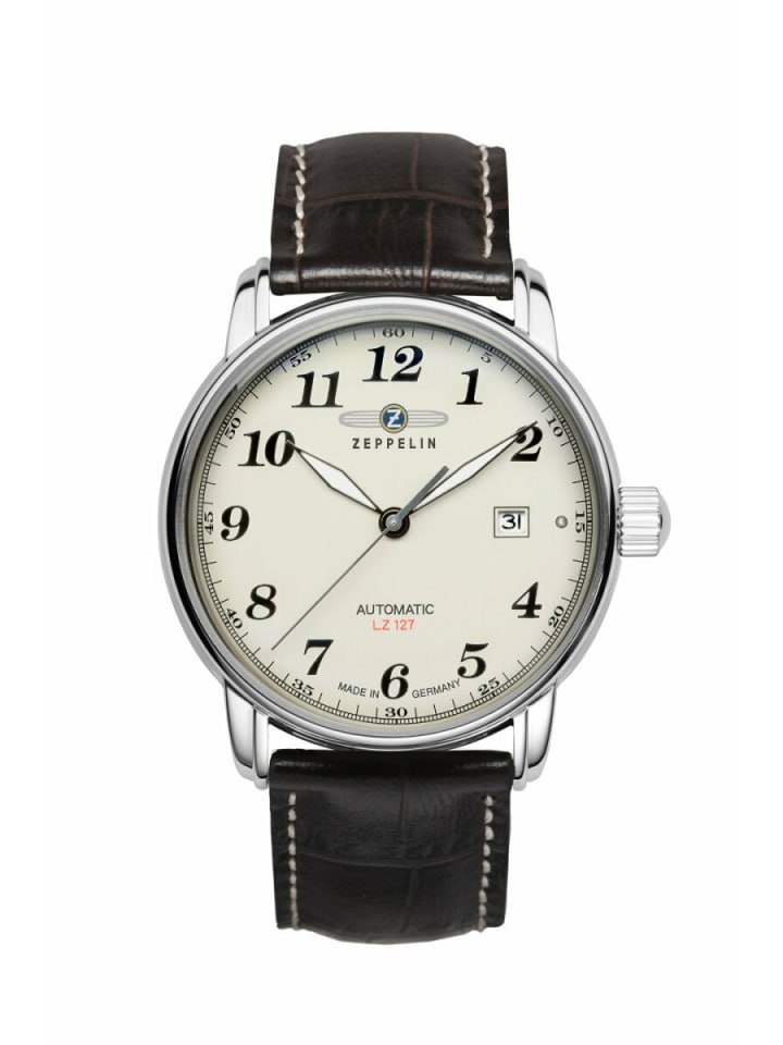 

Zeppelin Мужские автоматические часы коричневого цвета