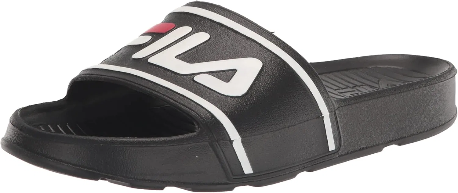 Спортивные сандалии Fila Slide, черный/белый/красный