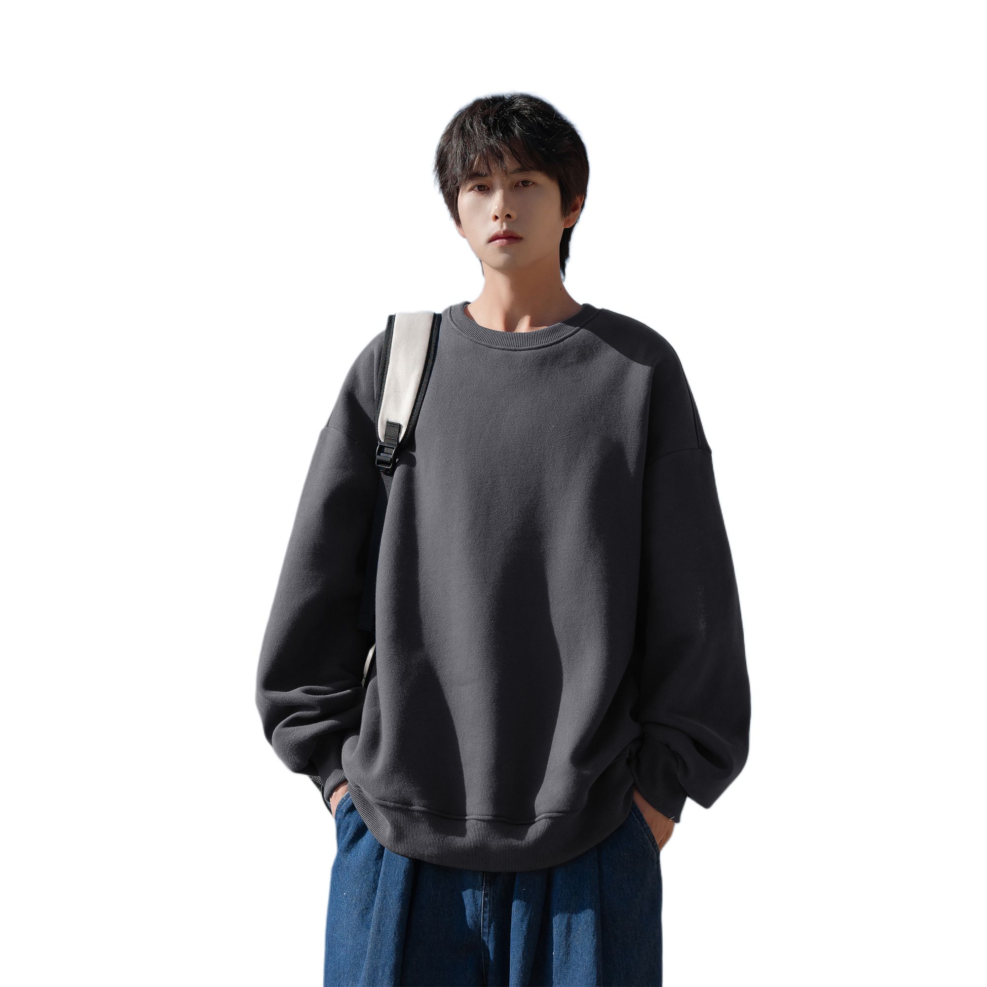 

Свитшот Unisex Crew Neck Moderate Heavyweight WARRIOR, темно-серый (fleece-lined)