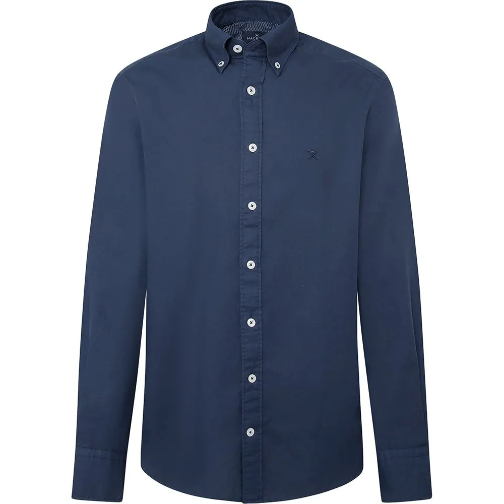 

Рубашка Hackett Dyed Oxford, синий
