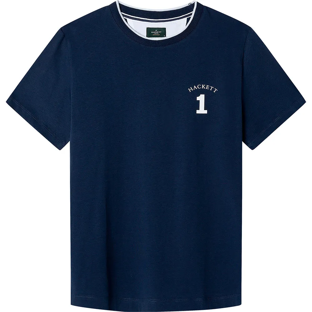 

Футболка с коротким рукавом Hackett Heritage Number, синий