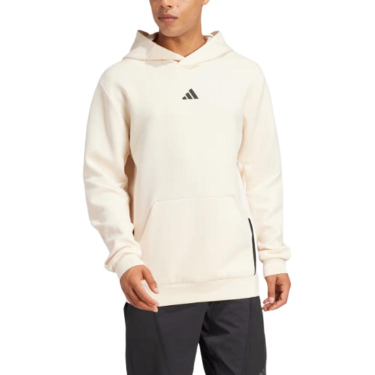 Толстовка для тренировок Adidas, бежевый — фото 4