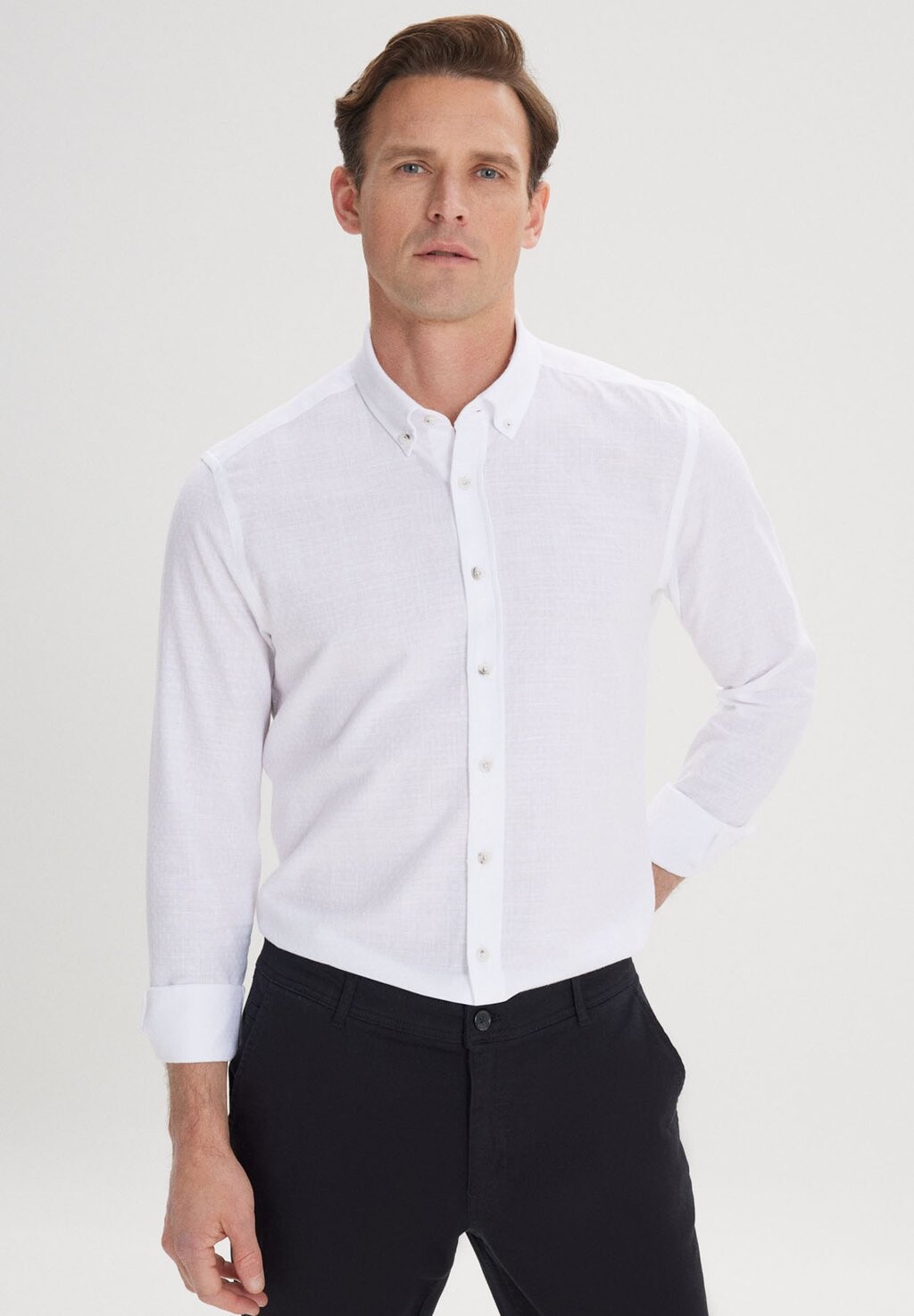 

Рубашка DOBBY WEAVE AC&CO / ALTINYILDIZ CLASSICS, белый