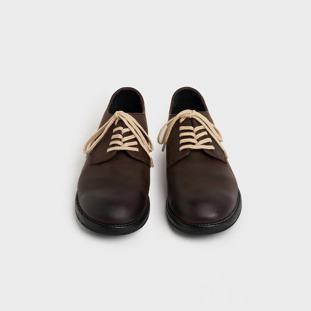 Мужские коричневые дерби Uniform Faded от Lostgarden — фото 4