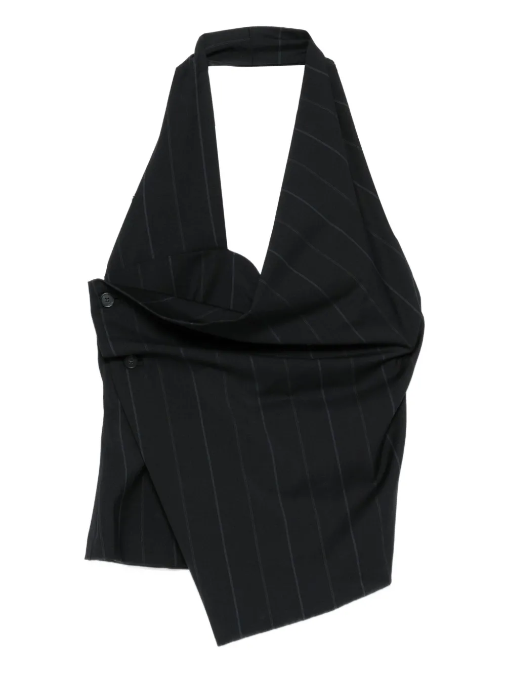 

Топ Tiomi в тонкую полоску с вырезом халтер Paloma Wool, синий