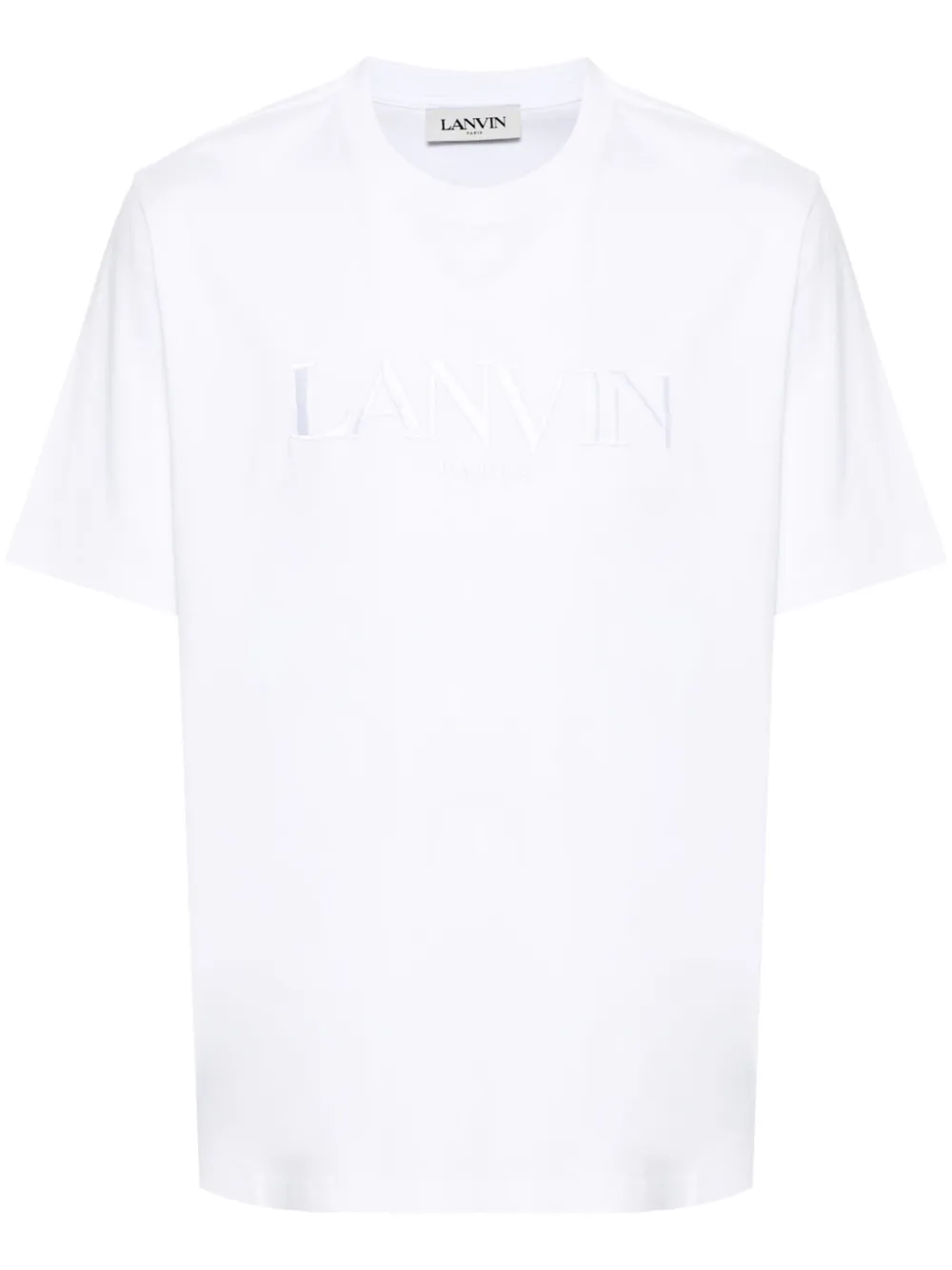 

Футболка с вышитым логотипом Lanvin, белый