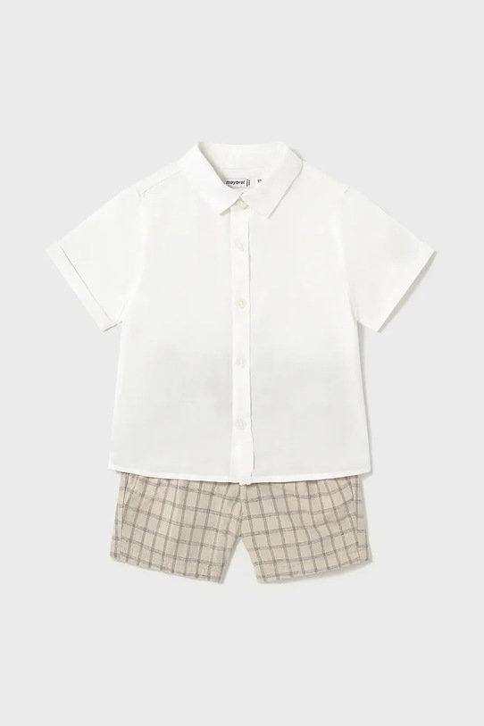 

Комплект для малышей с добавлением льна Mayoral, белый