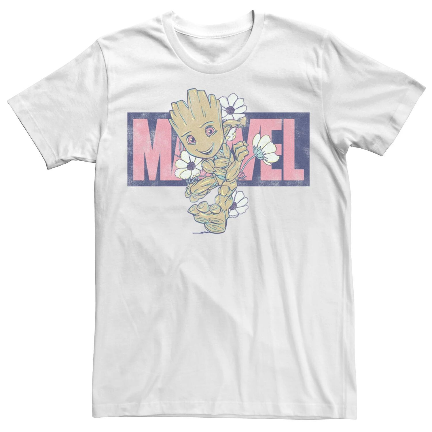 

Мужская футболка с цветочным принтом для бега Marvel Groot Licensed Character