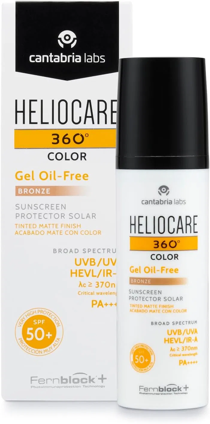 Солнцезащитный гель Heliocare 360 Gel Color Oil Free SPF50 Bronze, 50 мл