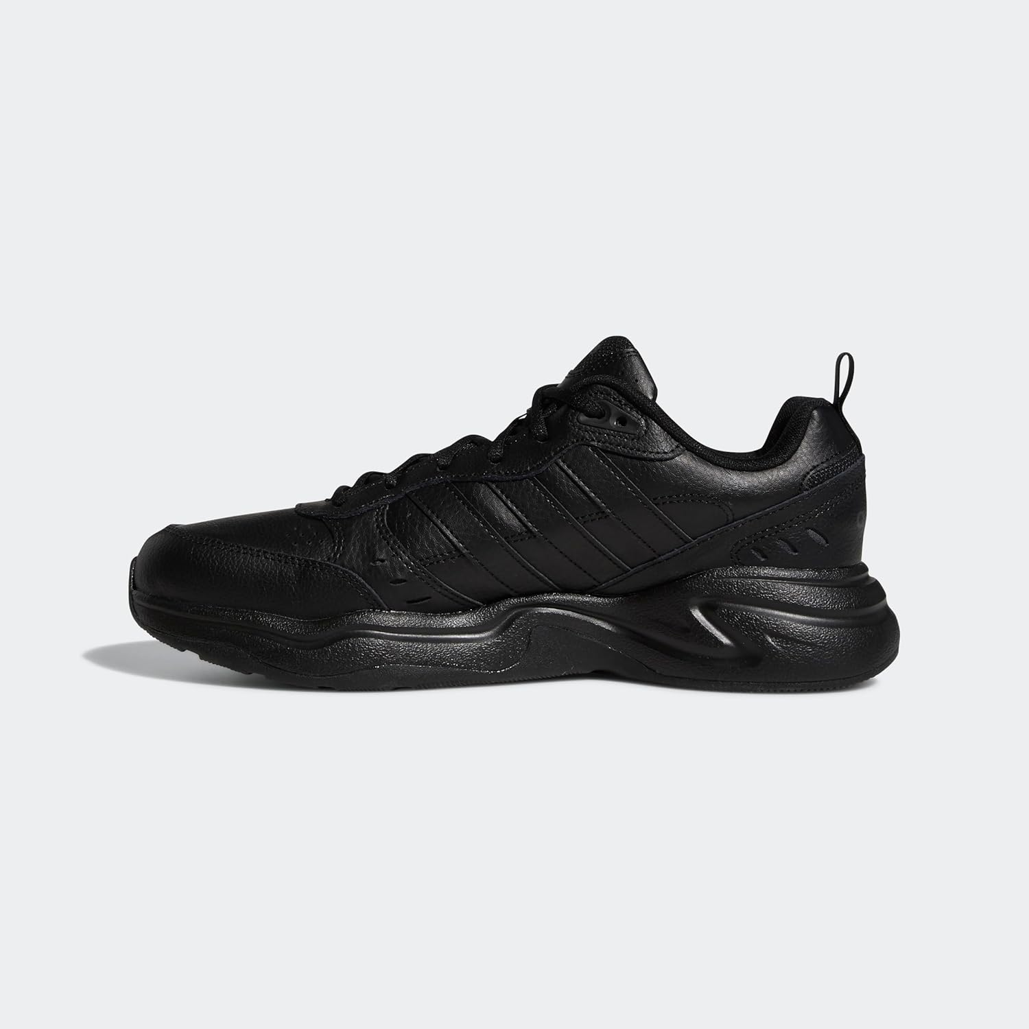 Мужские кроссовки adidas Strutter с широким облеганием для классического повседневного стиля, черный — фото 3