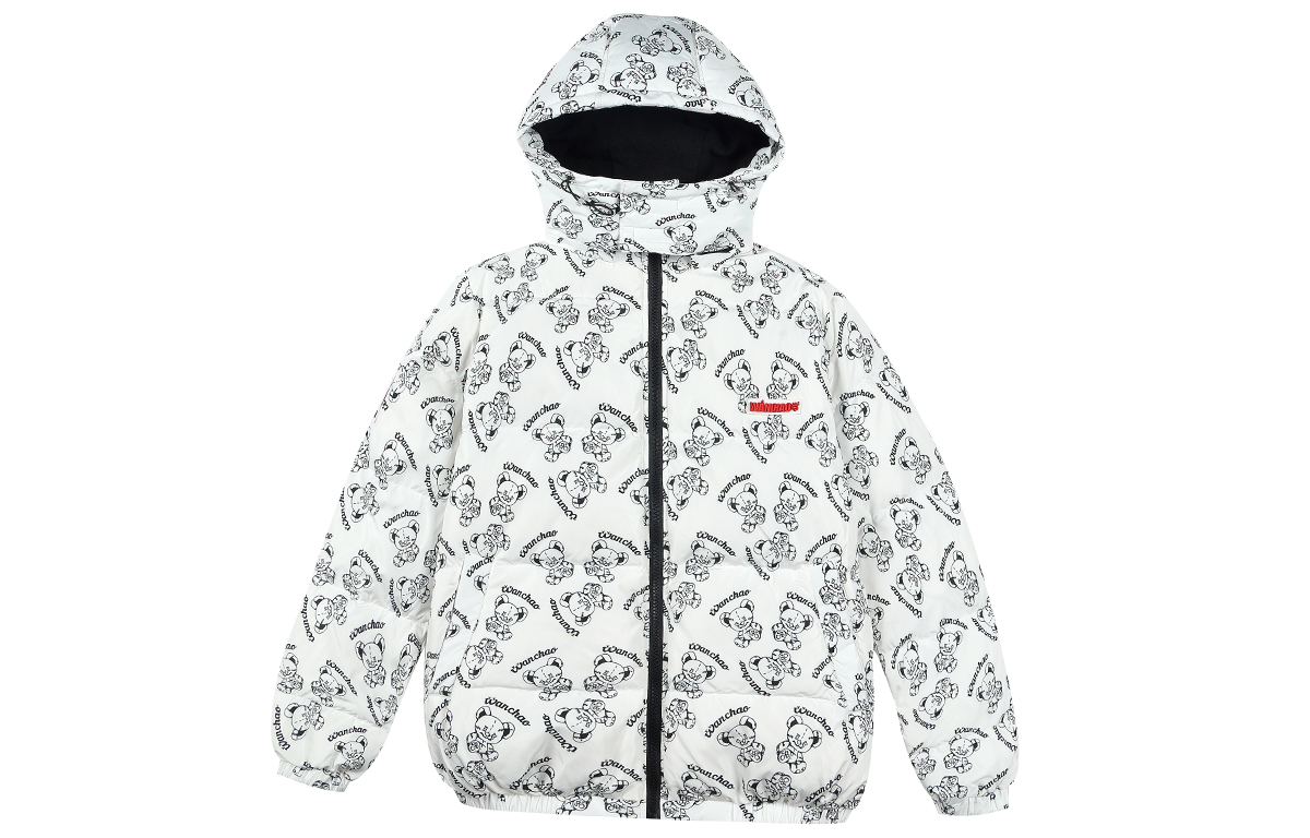 

WANCHAO CP Пуховик зимний унисекс, Black White