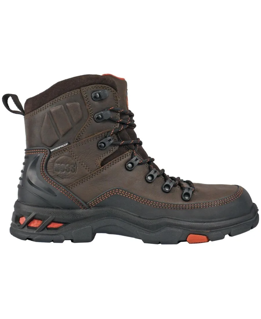 Мужские водонепроницаемые рабочие ботинки Traverse с композитным носком Hoss Boot Company, коричневый — фото 2