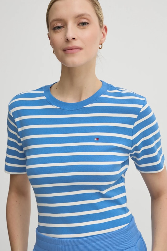 

Хлопковая футболка Tommy Hilfiger, синий