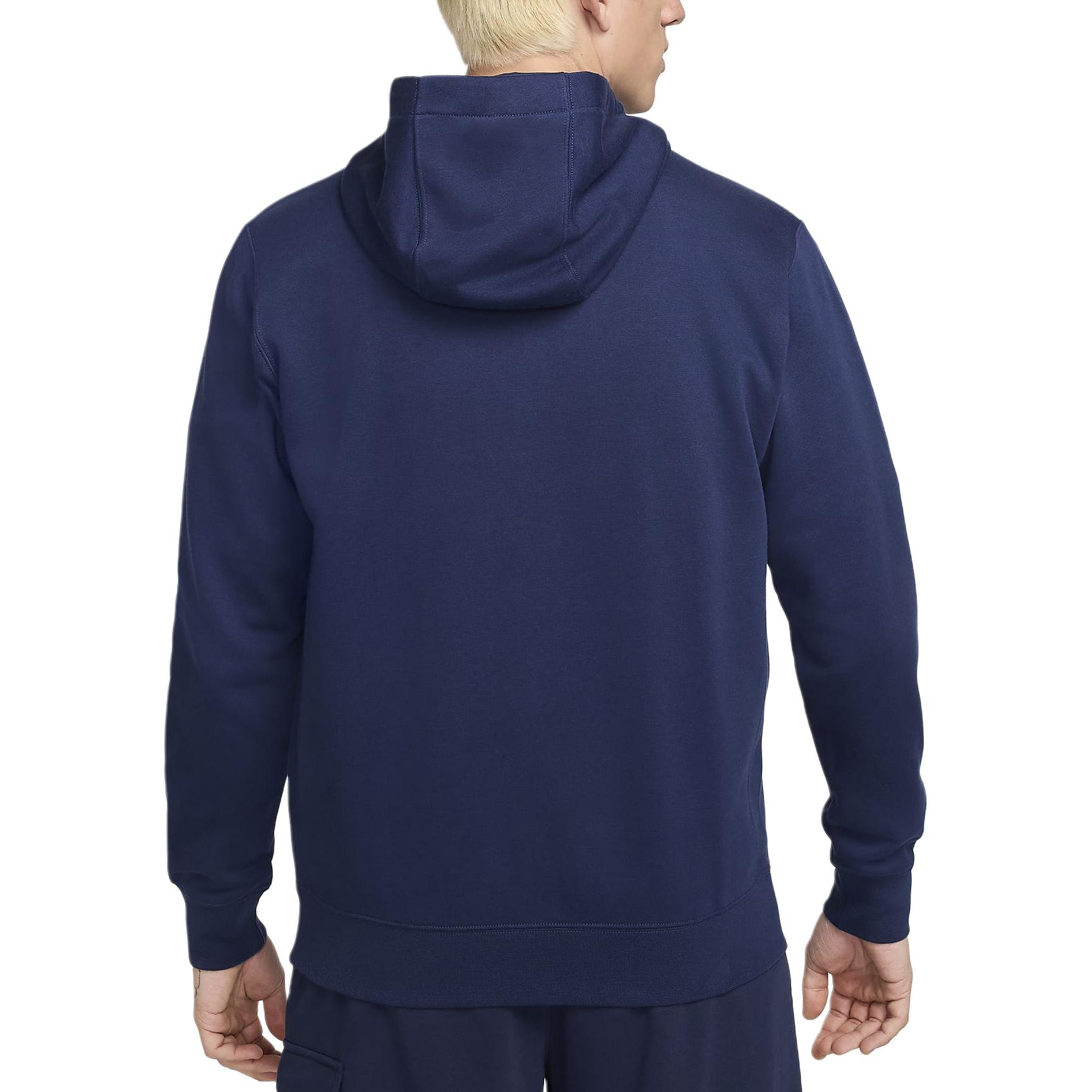 Nike Спортивная куртка клубная мужская темно-синяя, Midnight Marine Blue — фото 4