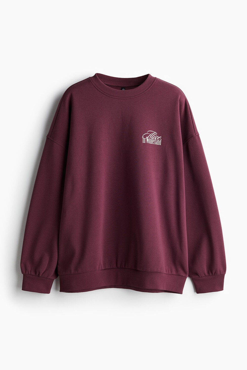 

Толстовка оверсайз с принтом H&M, красный