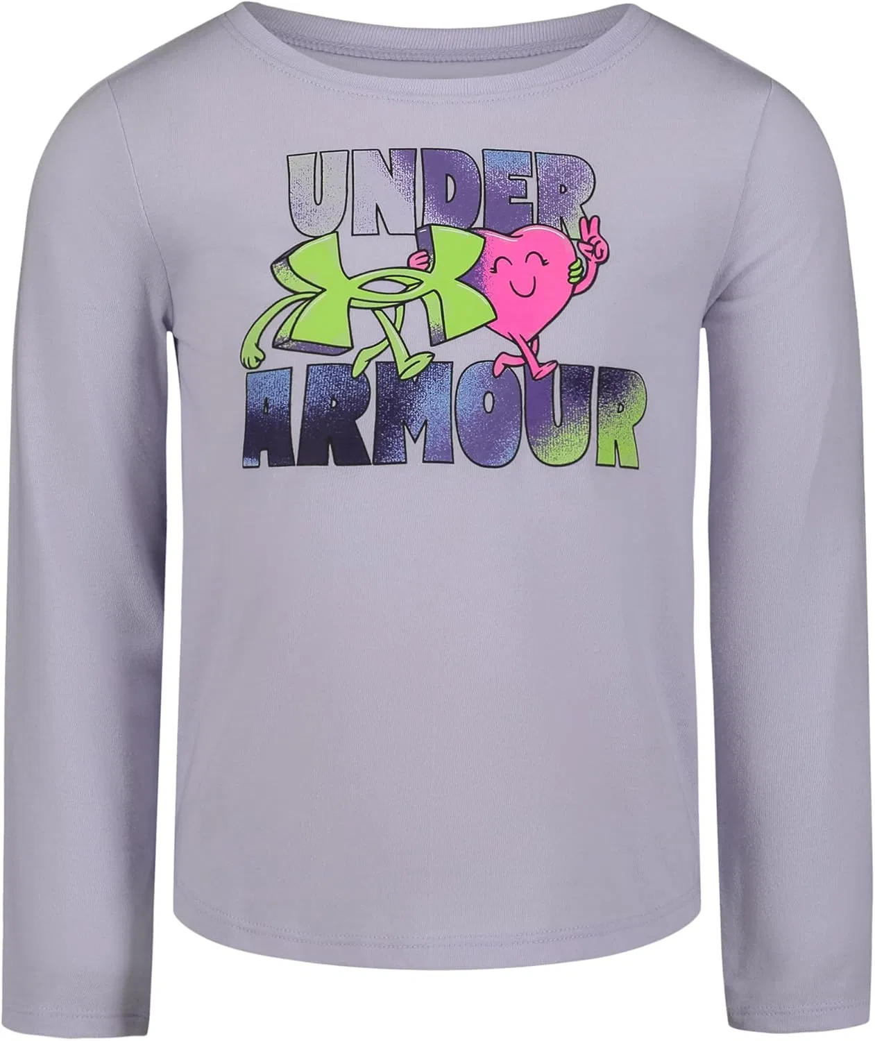 Футболка с длинным рукавом Under Armour Girls' Long Sleeve Performance Graphic Tee, цвет Salt Purple