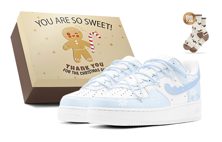 

Женские кроссовки для скейтбординга Nike Air Force 1, Light Blue
