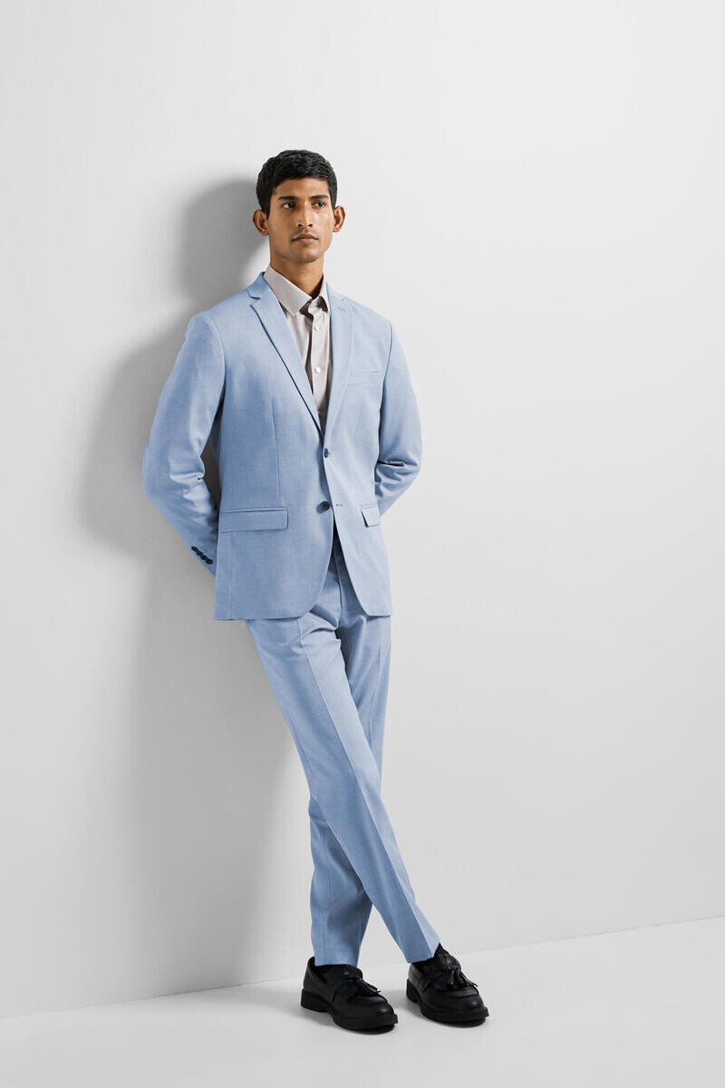 

Пиджак Slim Fit из переработанных материалов. Selected, синий