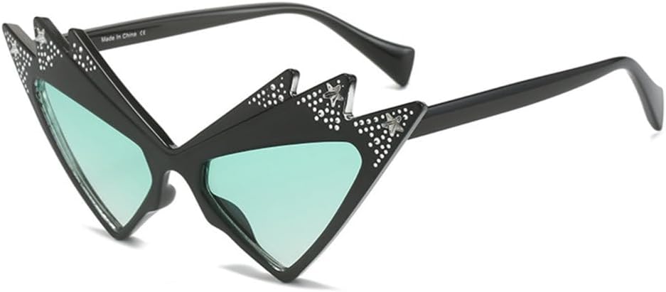 

Солнцезащитные очки MUTYNE с преувеличенными бриллиантами, модные, со стразами, блестящие, для вечеринок, с кристаллами, неправильной формы, защита от УФ-излучения UV400, C4