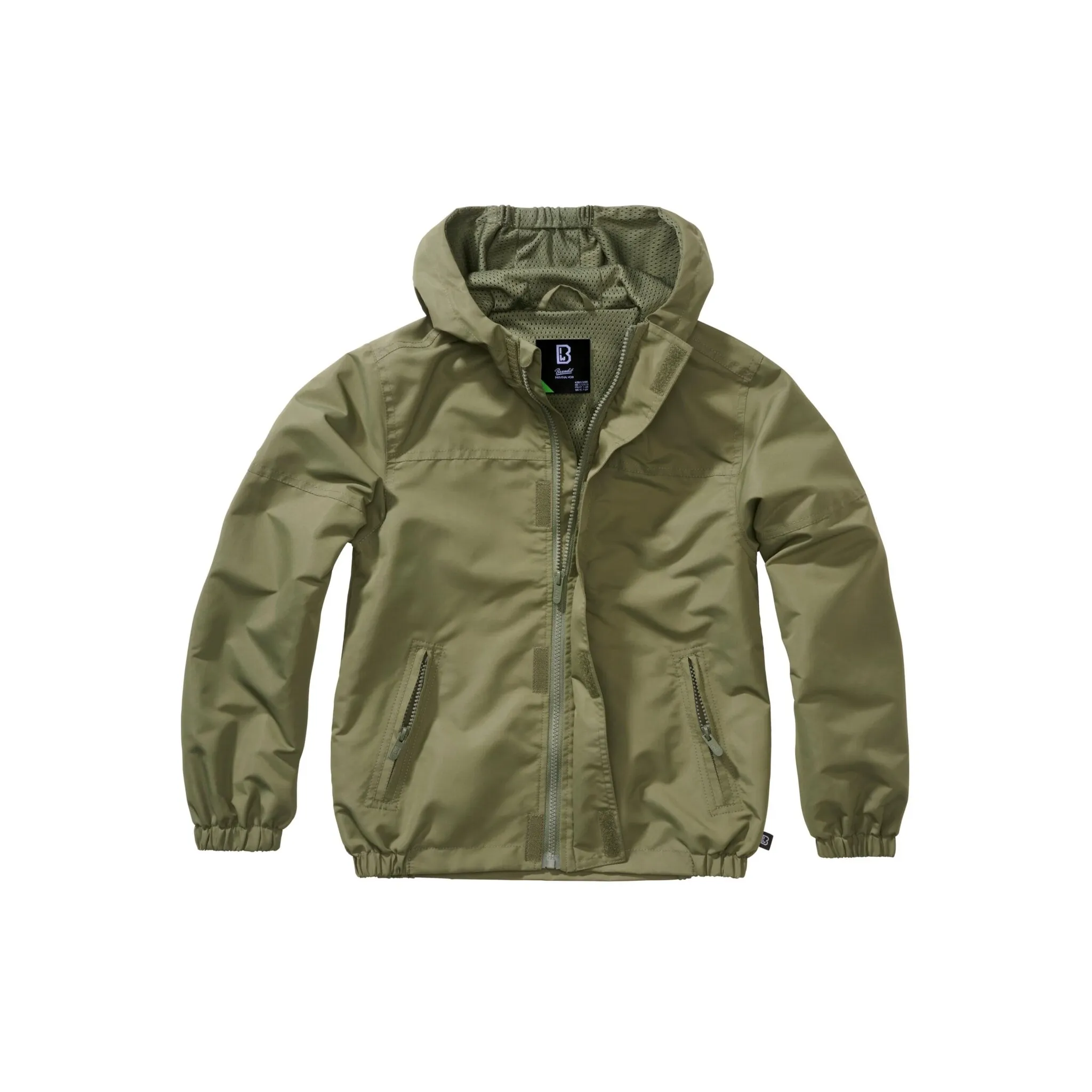 

Всепогодная куртка Brandit " Brandit Men's Kids Summer Windbreaker Frontzip" (1 шт.), с капюшоном, оливковый