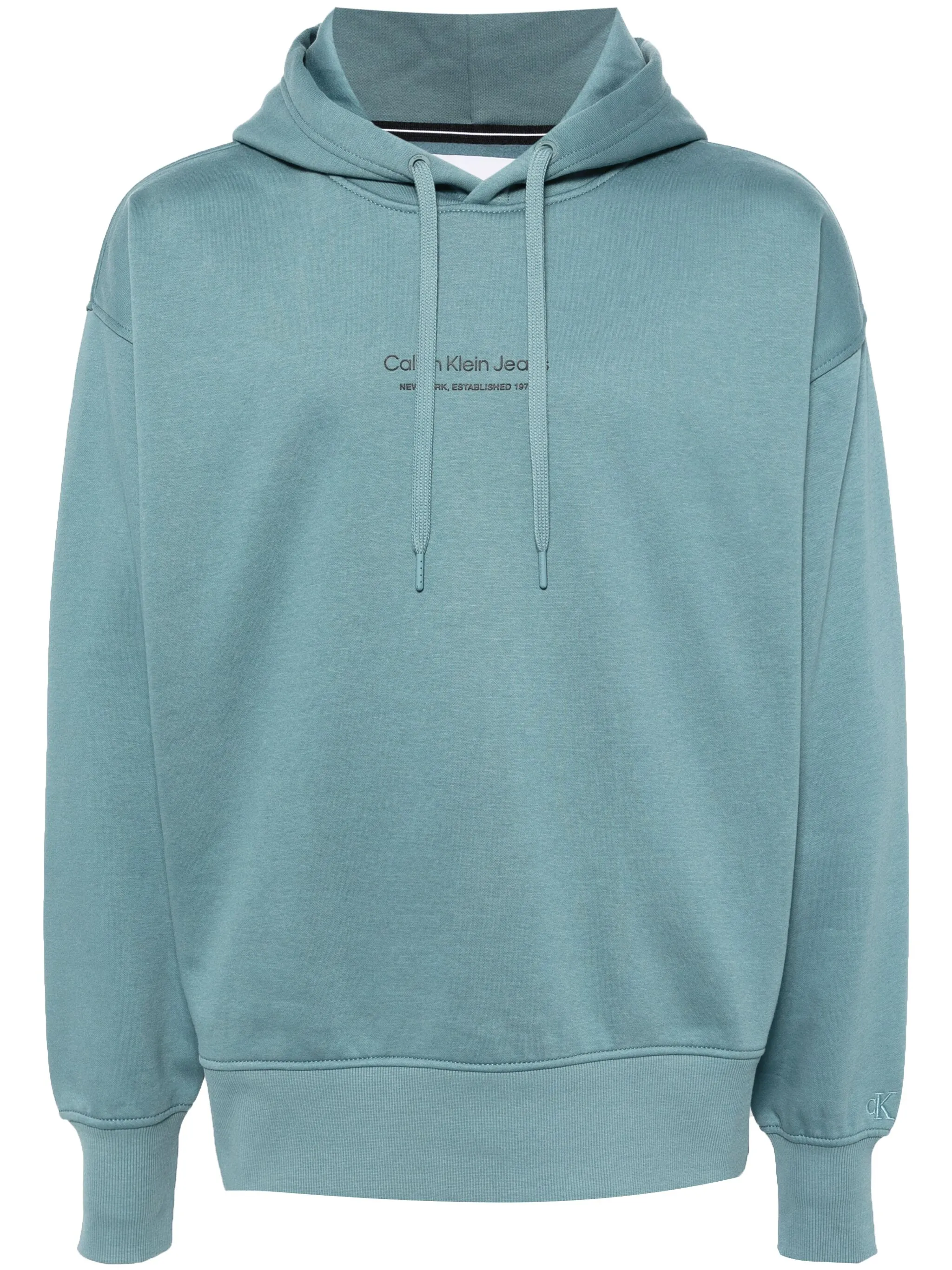 

Худи с кулиской и логотипом Calvin Klein Jeans, синий