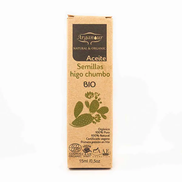 Масло для лица Arganour — Восстанавливающее антивозрастное масло Aceite Puro De Semillas De Higo Chumbo Bio, 15 мл — фото 3