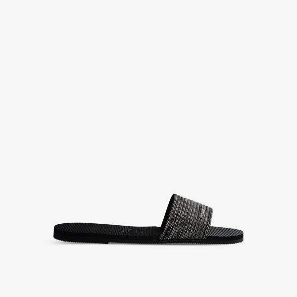 Резиновые шлепанцы Malta cool с миндалевидным носком Havaianas, черный